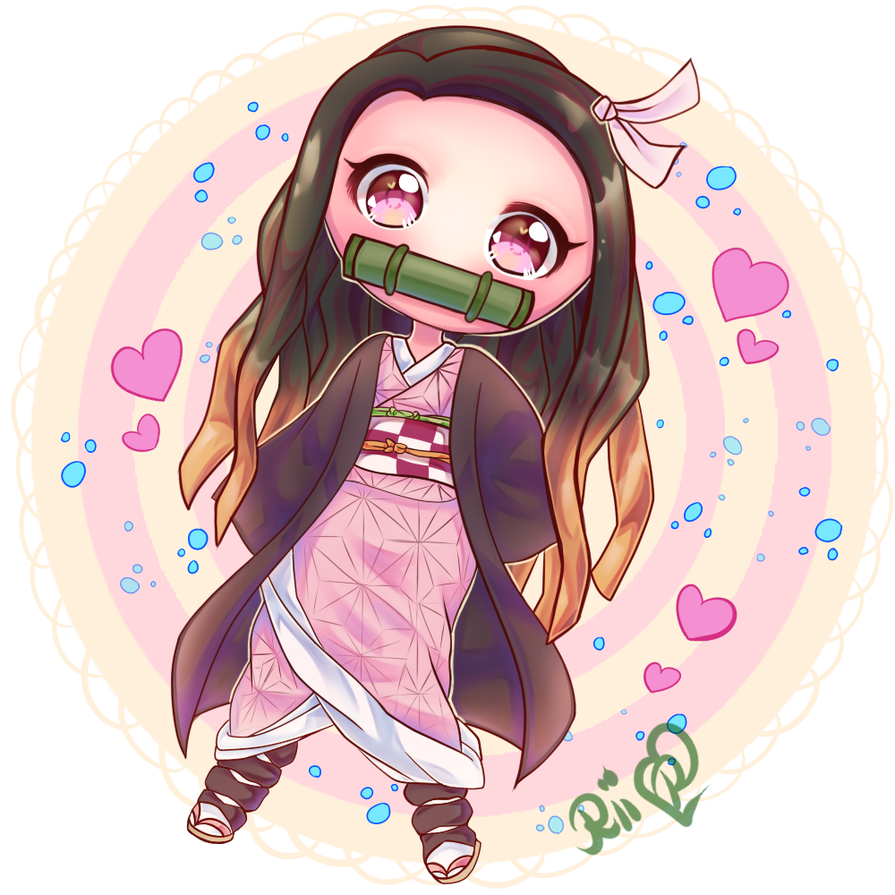Chibi Nezuko by Riidrawings on DeviantArt