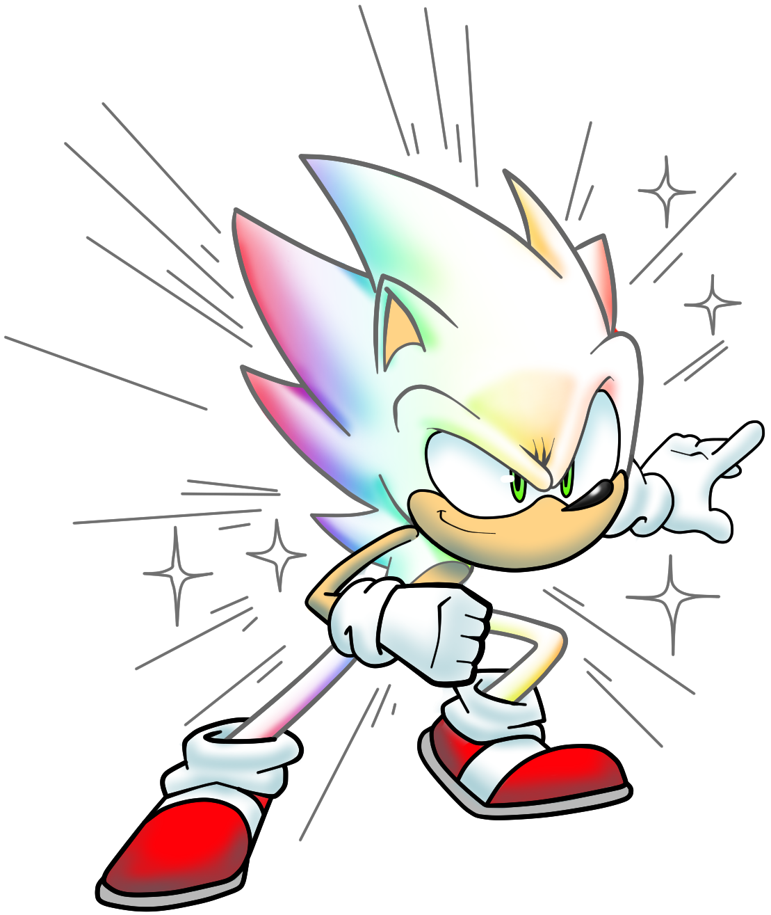 Hyper Sonic Rendering (Remake) by BrutalSurge402X on DeviantArt