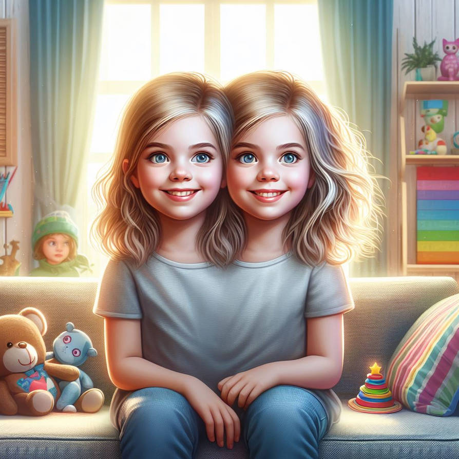 Sweet conjoined sisters by hedgehogryan on DeviantArt