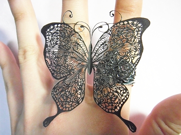 paper cutting butterfly