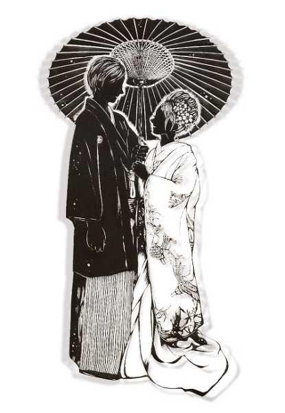 Papercutting:Japanese wedding