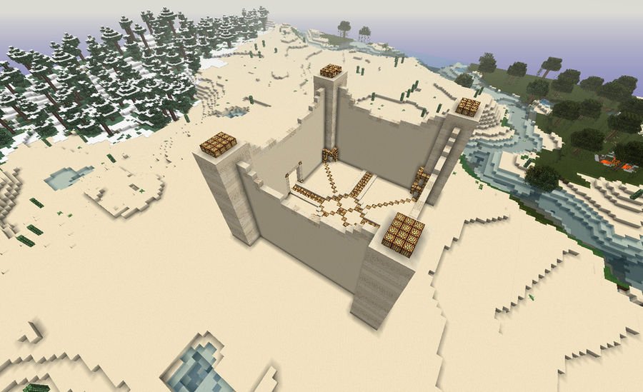 Mini Sandcastle Minecraft mini sand castle by Gamelightning on DeviantArt