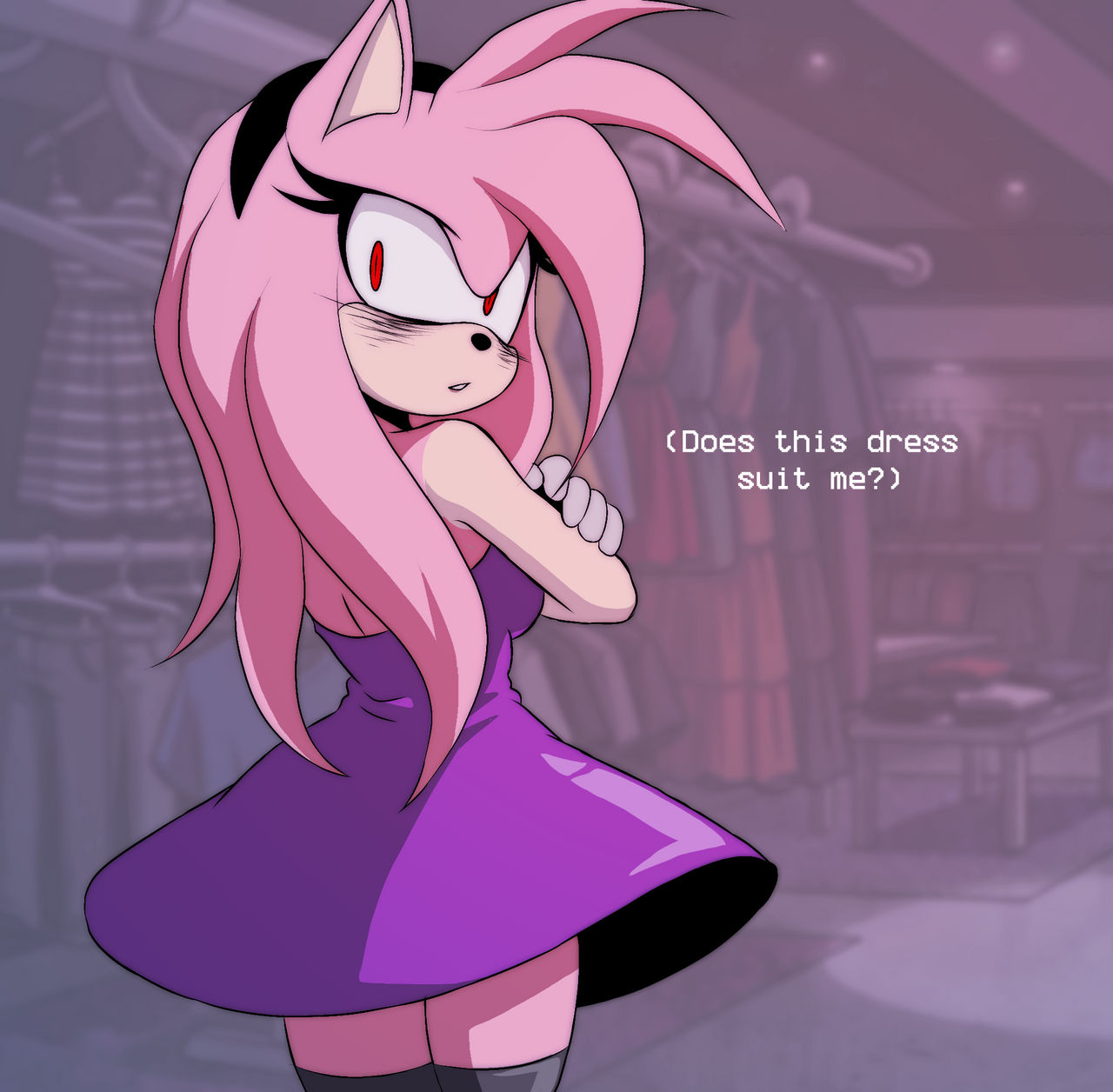 Amy Rims Art AU Amy Rose art. by RIVENNES on DeviantArt
