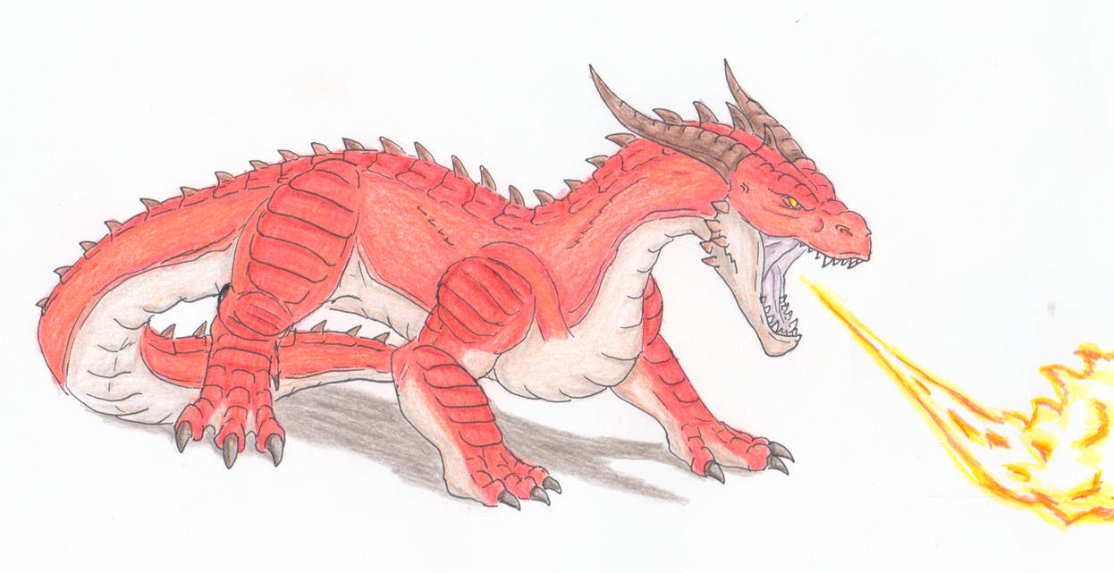 Bestiary: Fire Drake by GavinoElDiabloGuapo on DeviantArt