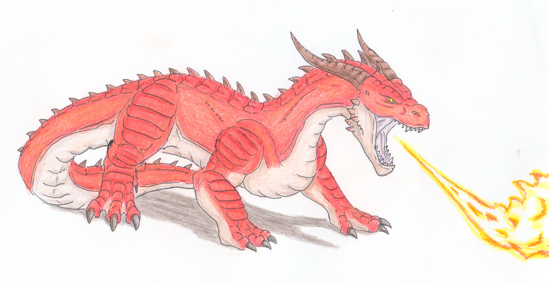 Bestiary: Fire Drake by GavinoElDiabloGuapo on DeviantArt
