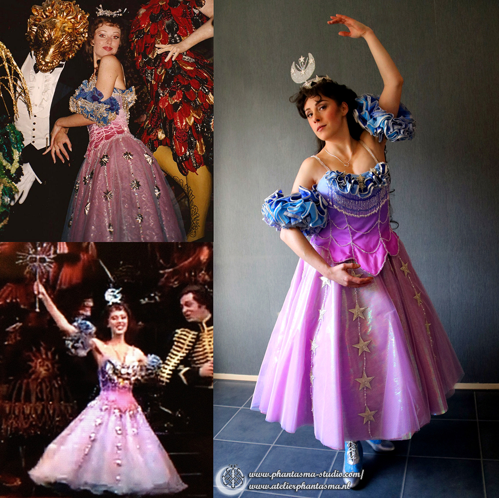 christine daae star princess dress Cosplay side-by side: the Broadway Star Princess on the right, and mine on the left! Can you see how closely I tried to replicate the Broadway version? Star Princess is probably the