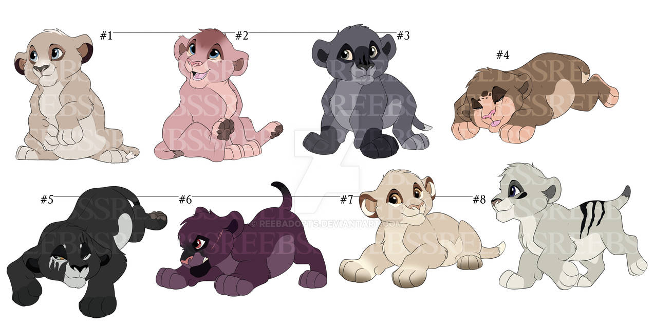 Lion Cubs #39 - OPEN 5/8 by ReebAdopts on DeviantArt