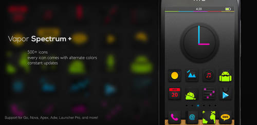 Vapor Spectrum Icons pack for Android Launchers