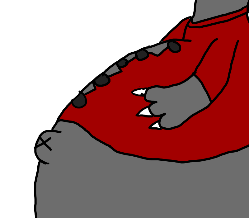 Fat wolf belly by MitsukiLatias on DeviantArt