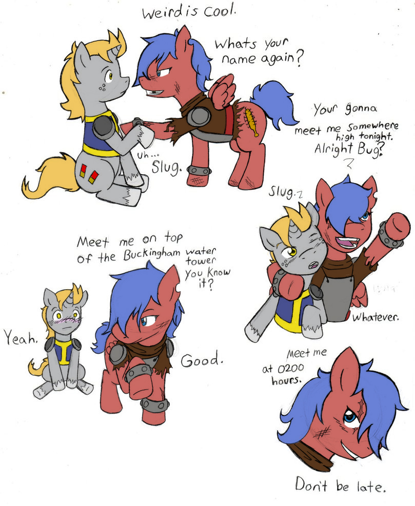 Raider and Kid Hearts and Hooves 3 COLOURED