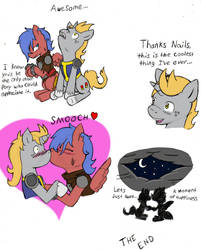 Raider and Kid Hearts and Hooves 6 COLOURED