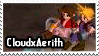 CloudxAerith Stamp by PianoxLullaby