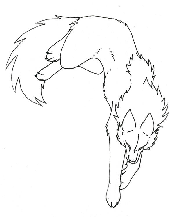 Wolves Line Drawings Wolf Line-Art by CaptainMorwen on DeviantArt
