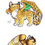 Winged Cubs - Leopard and Lion