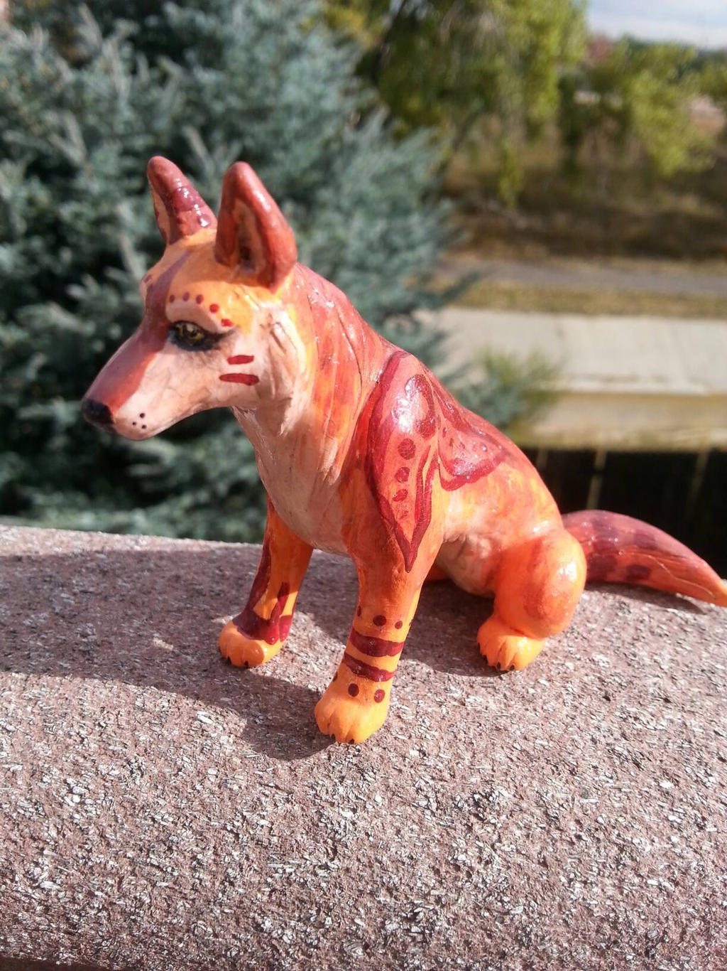 Tribal Dingo Sculpture