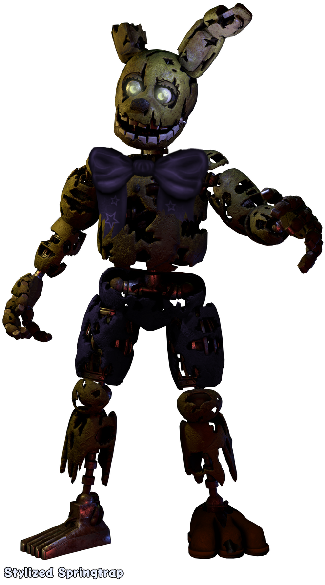 FNAF VR Stylized Springtrap HW Edit by Zachfoxnow on DeviantArt