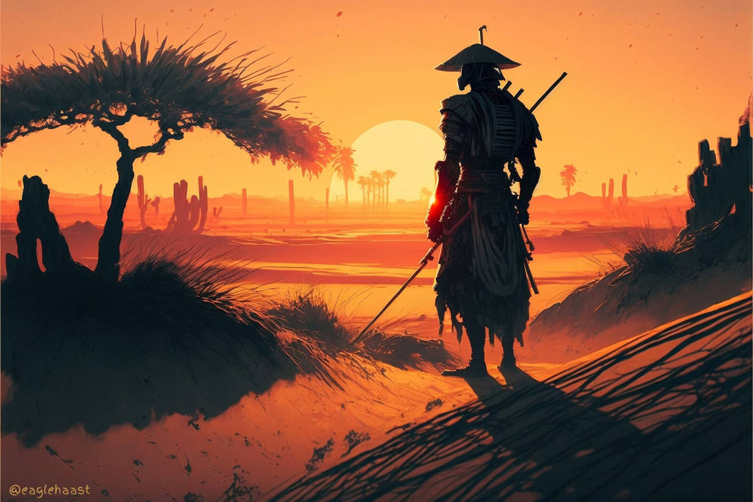 Sunset Samurai by eaglehaast on DeviantArt