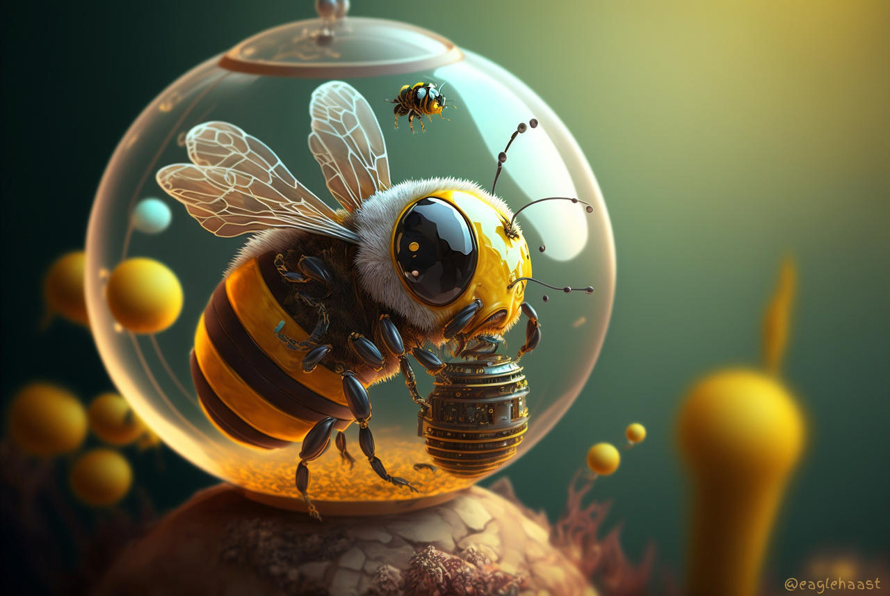 Bee Deviantart Style Miniature, Bee by eaglehaast on DeviantArt