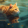 Cat In Water1