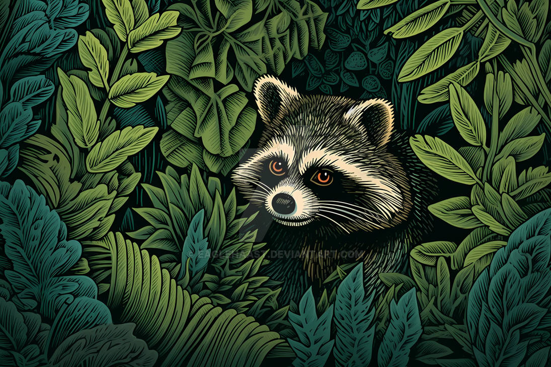 raccoon by eaglehaast on DeviantArt