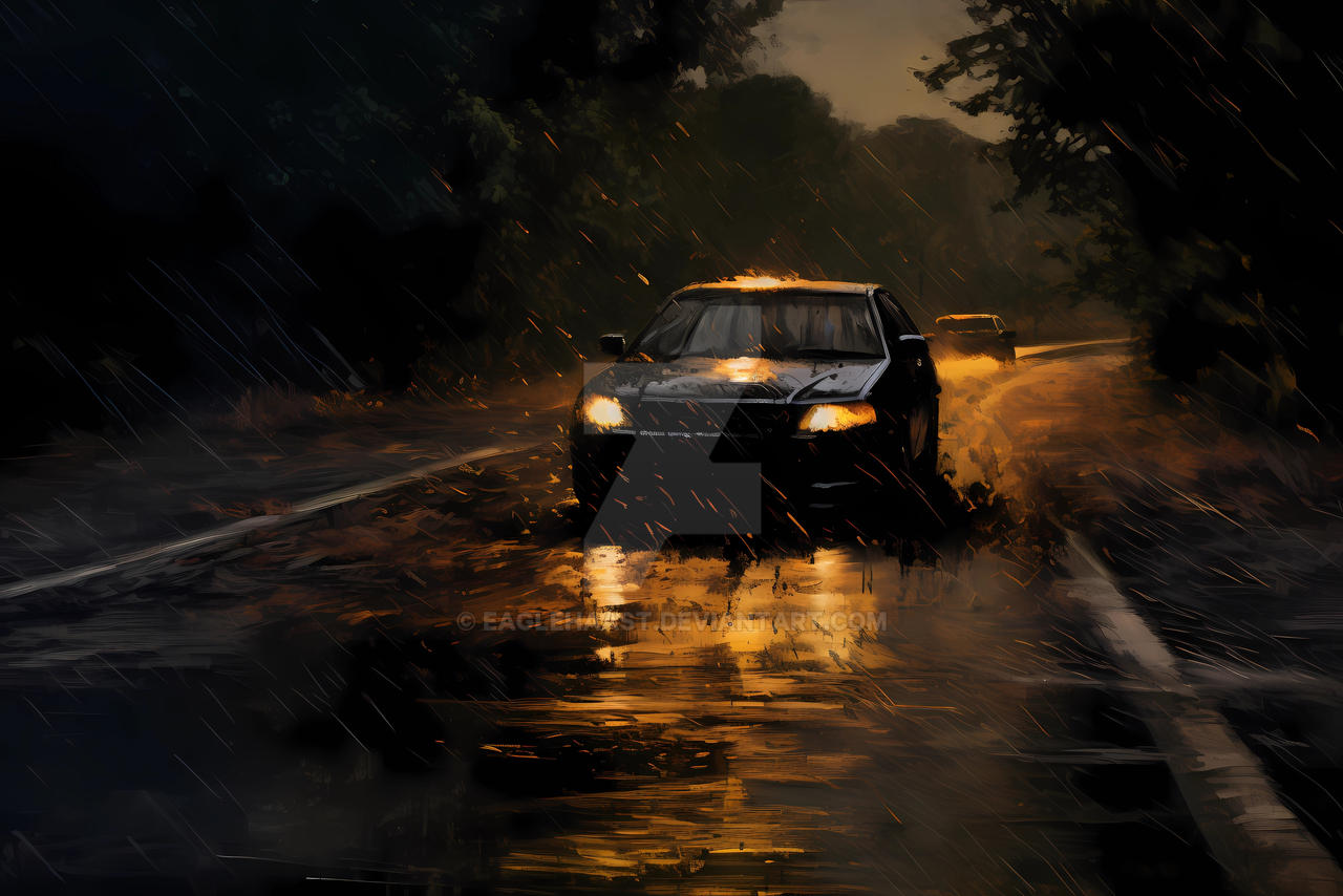 Car Photo Raining car in the rain by eaglehaast on DeviantArt