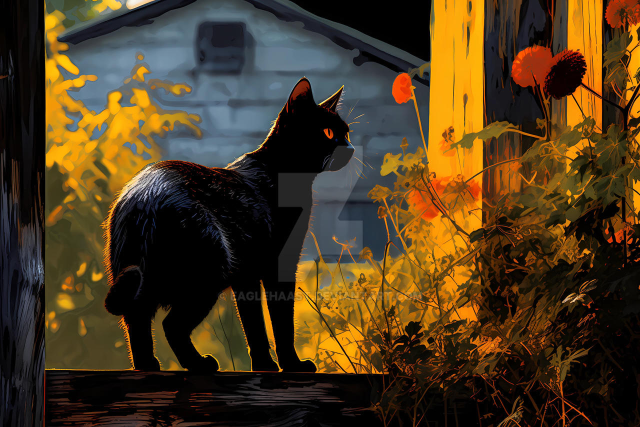 cats in the countryside. autumn. by eaglehaast on DeviantArt