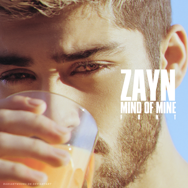 Mind Of Mine font / ZAYN [DESCRIPTION]