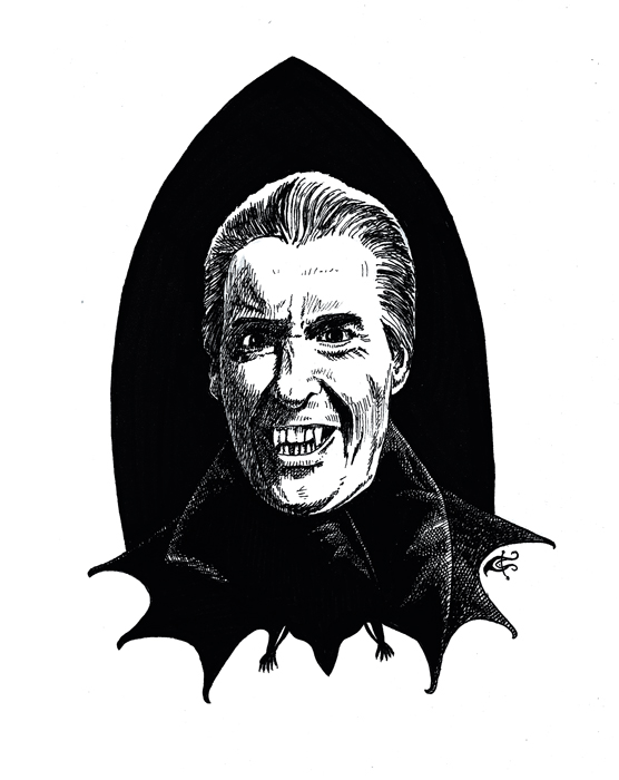 Christopher Lee as Dracula by SergiyKrykun on DeviantArt