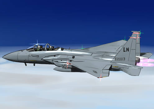 F 15 strike eagle (coloring training)