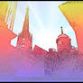 Wien Psychedelic St. Stephens Cathedral Vienna