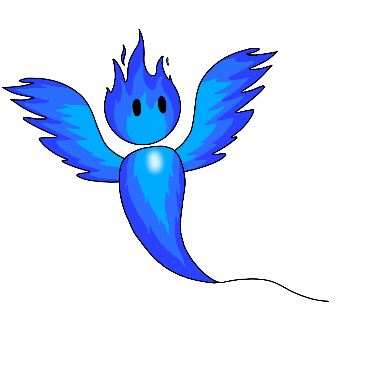 Bluewhisp Flaming blue wisp by In-reversable on DeviantArt