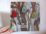 Little Hello Birdie Hello Card by dreamycards
