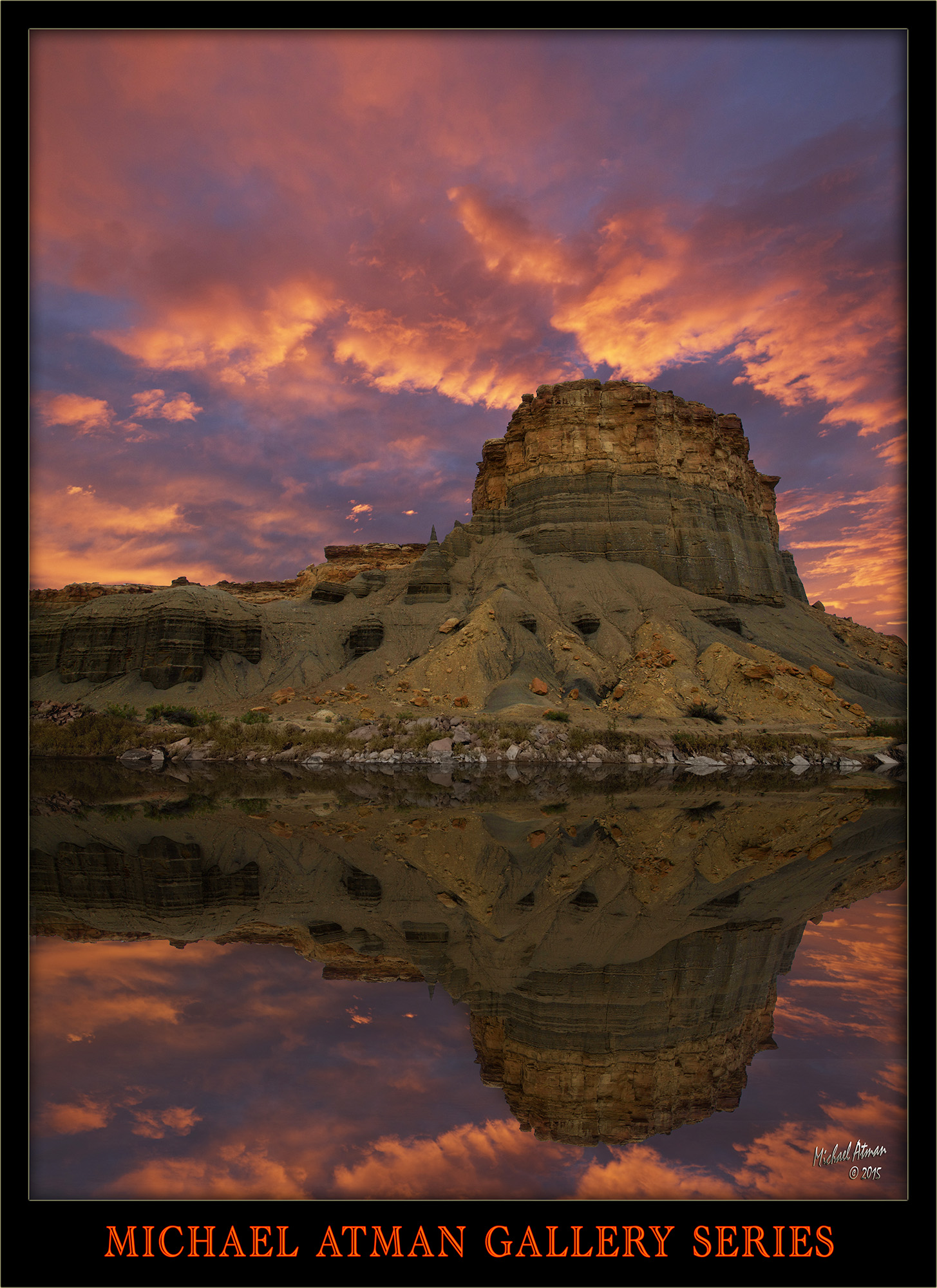 Hanksville Bluff reflection 2