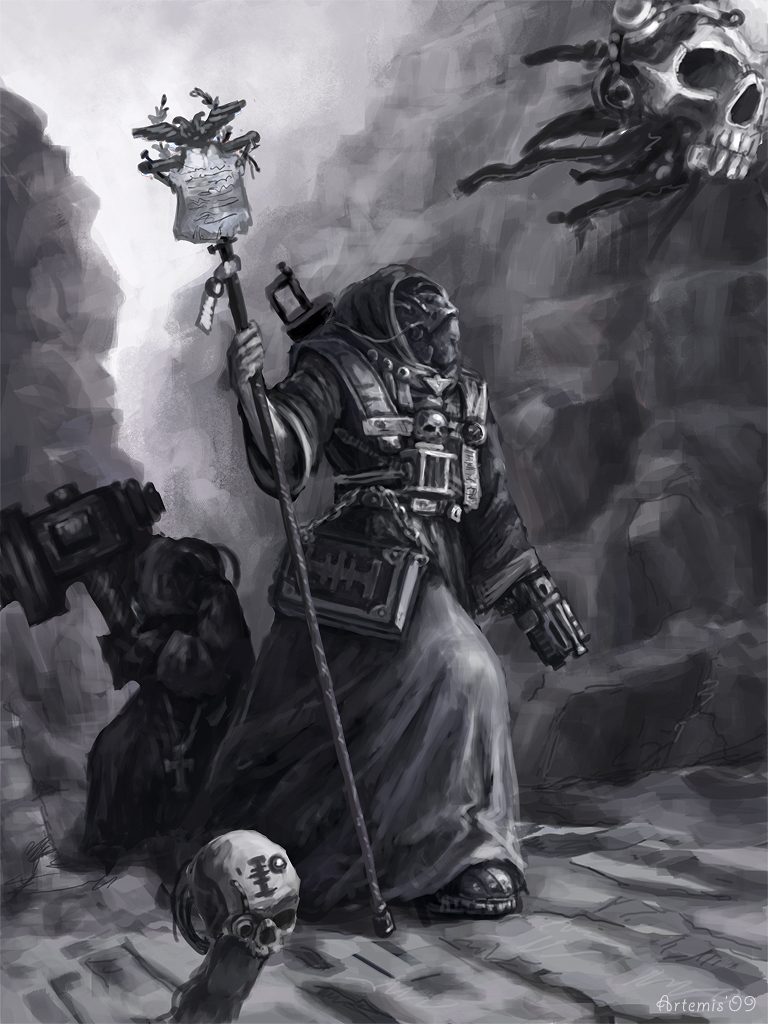 An inquisitor's team: cleric by Noldofinve
