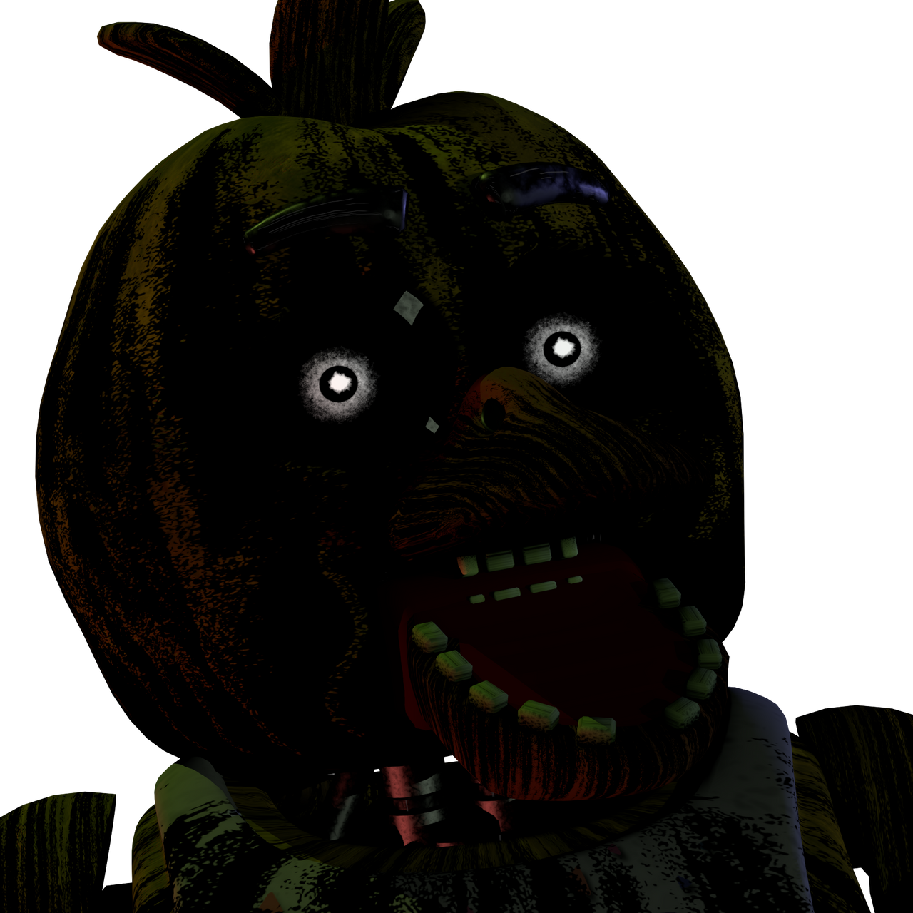 Phantom Chica (head) by 0penguino on DeviantArt