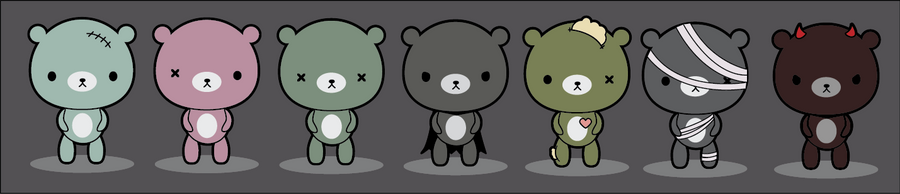 Halloween bears design