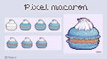 Pixel macaron Process by Maarui