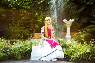 In Hyrule Castle garden - Princess Zelda