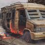 Post apocalyptic camper van