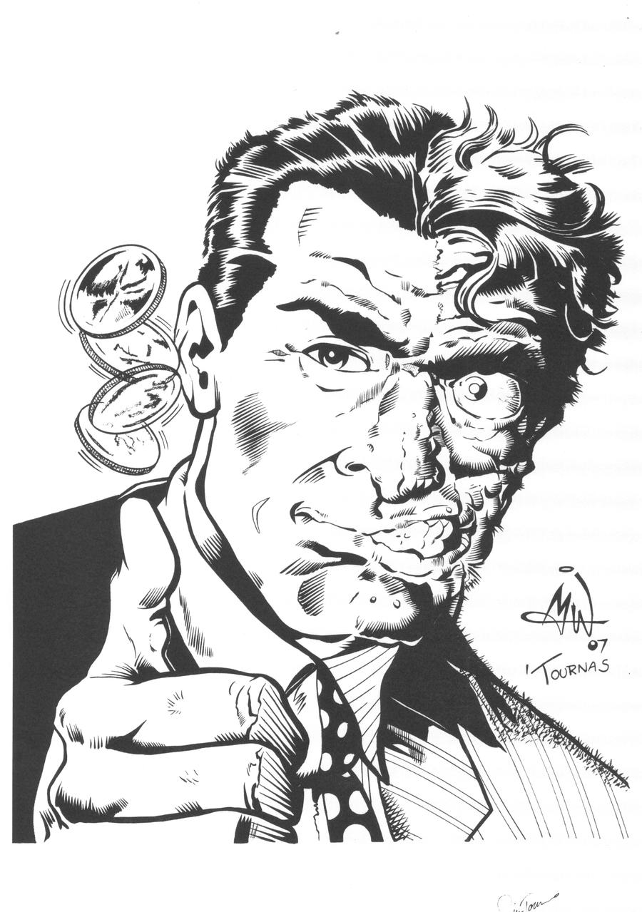 Two-Face con sketch