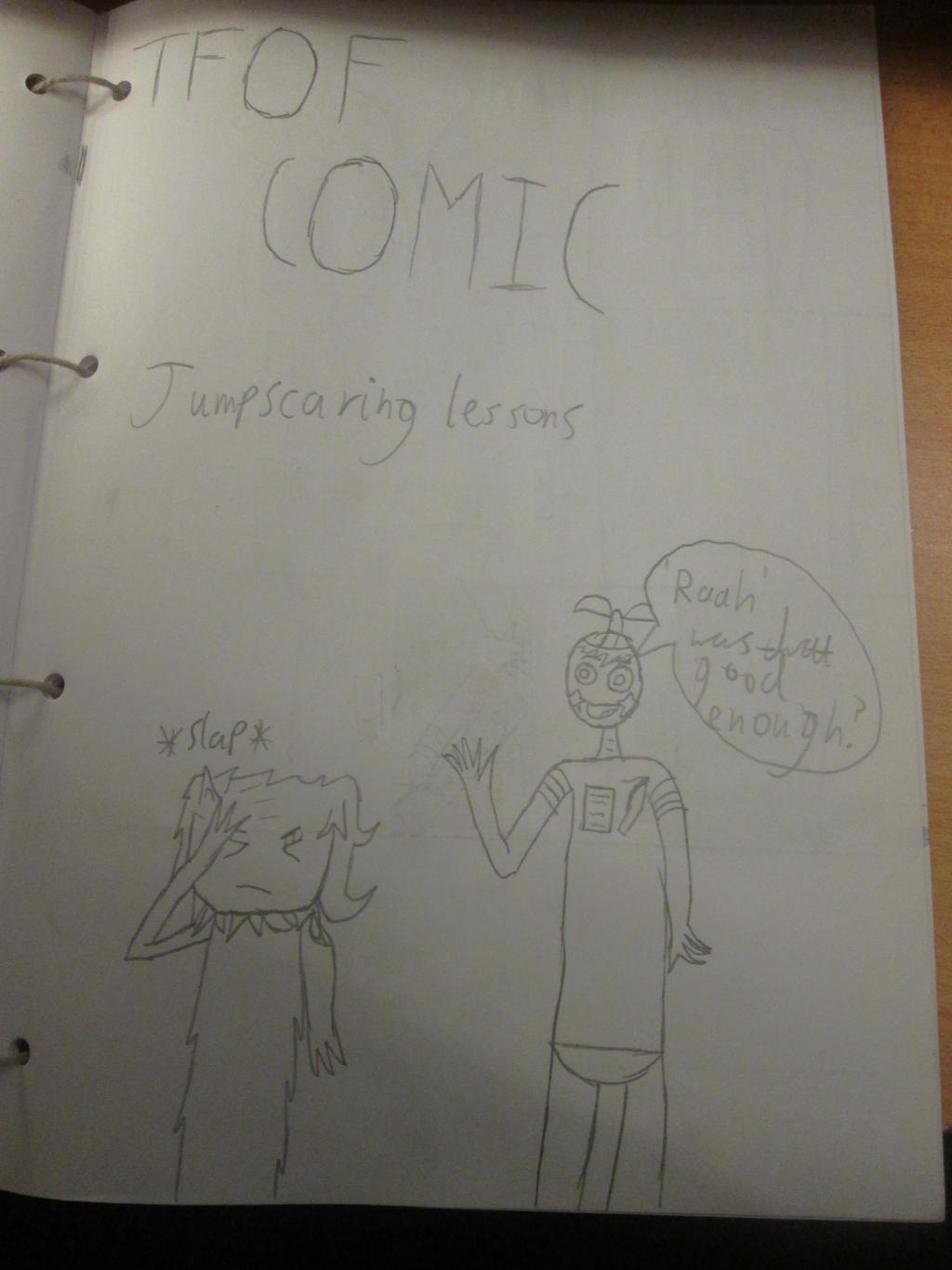 TFOF Comic - Jumpscaring Lessons Cover