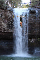 Lara Croft jumping