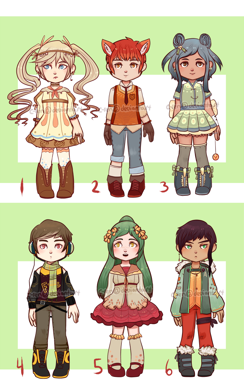 Chibi Adoptables 4 [open/#2 left]-[usd/points]