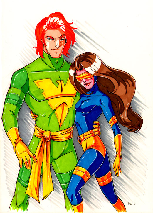 Boy Phoenix and Girl Cyclops