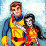 Boy Shadowcat et Girl Colossus