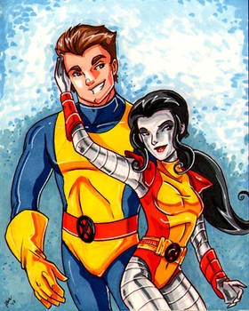 Boy Shadowcat et Girl Colossus