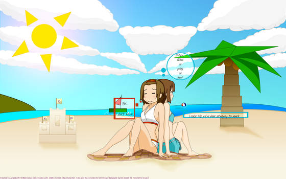Summer with Yui and Ritsu - K-ON