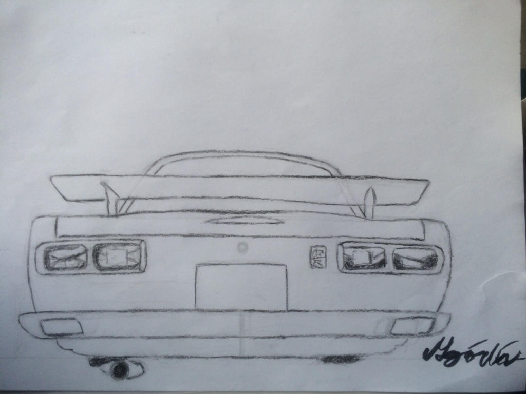 Nissan skyline back by hyperlitart on DeviantArt