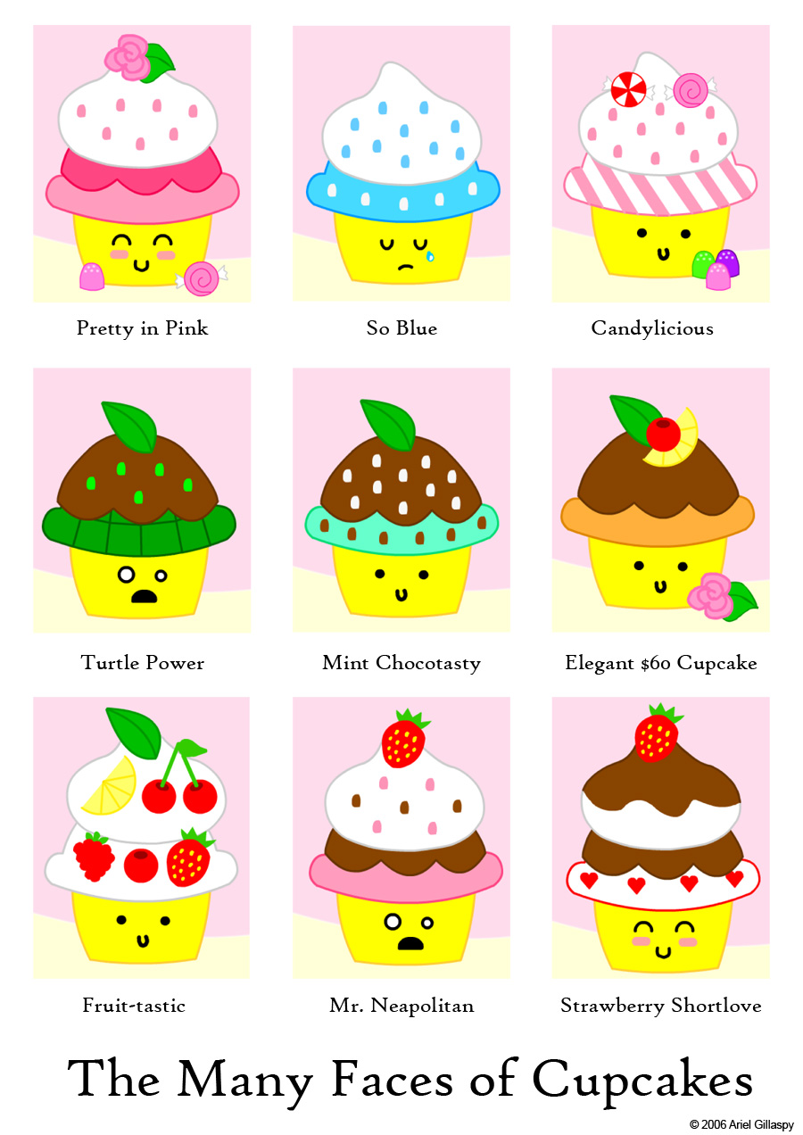 The Many Faces of Cupcakes