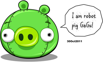 Robot Green Pig